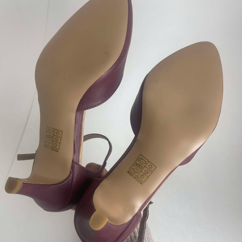 Journee Collection Womens Tru Comfort Foam Bettie Pump Wine Size‎ 10 New No Box - Picture 9 of 9